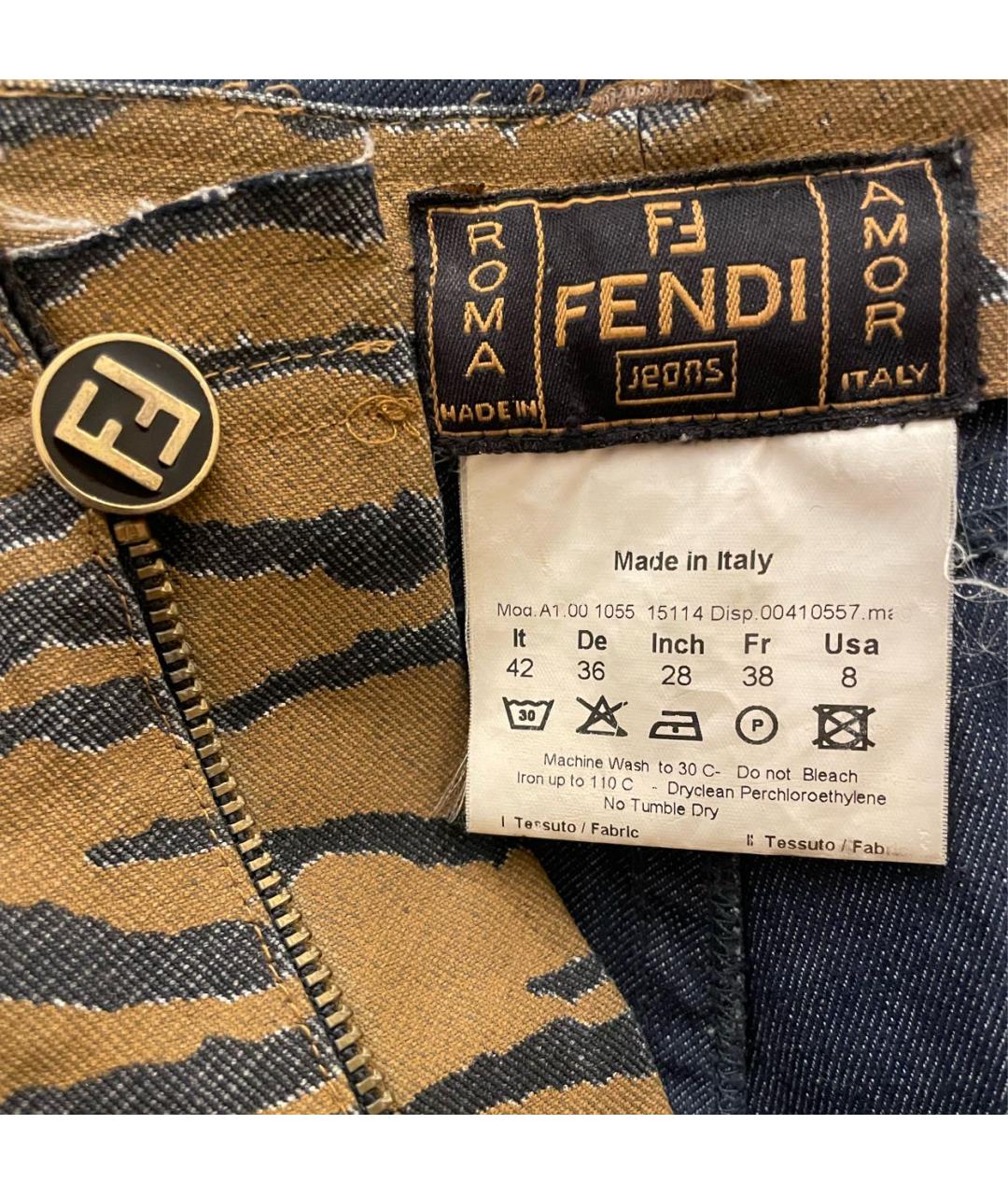 FENDI Хлопковая юбка миди, фото 3