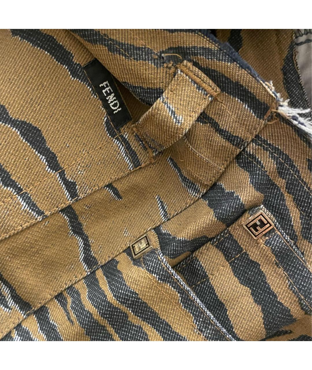 FENDI Хлопковая юбка миди, фото 6