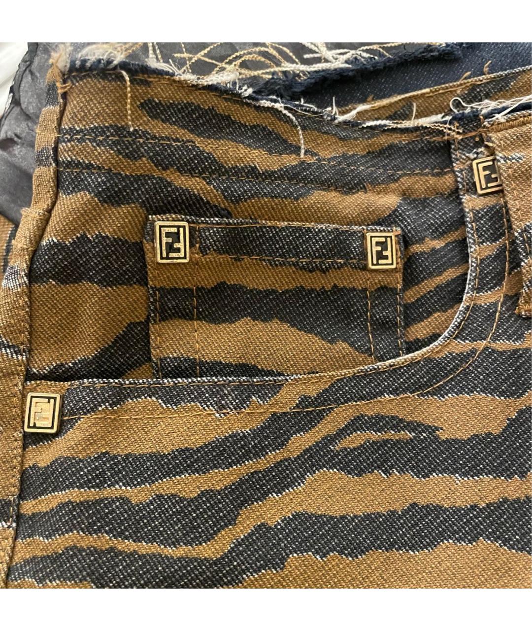 FENDI Хлопковая юбка миди, фото 5
