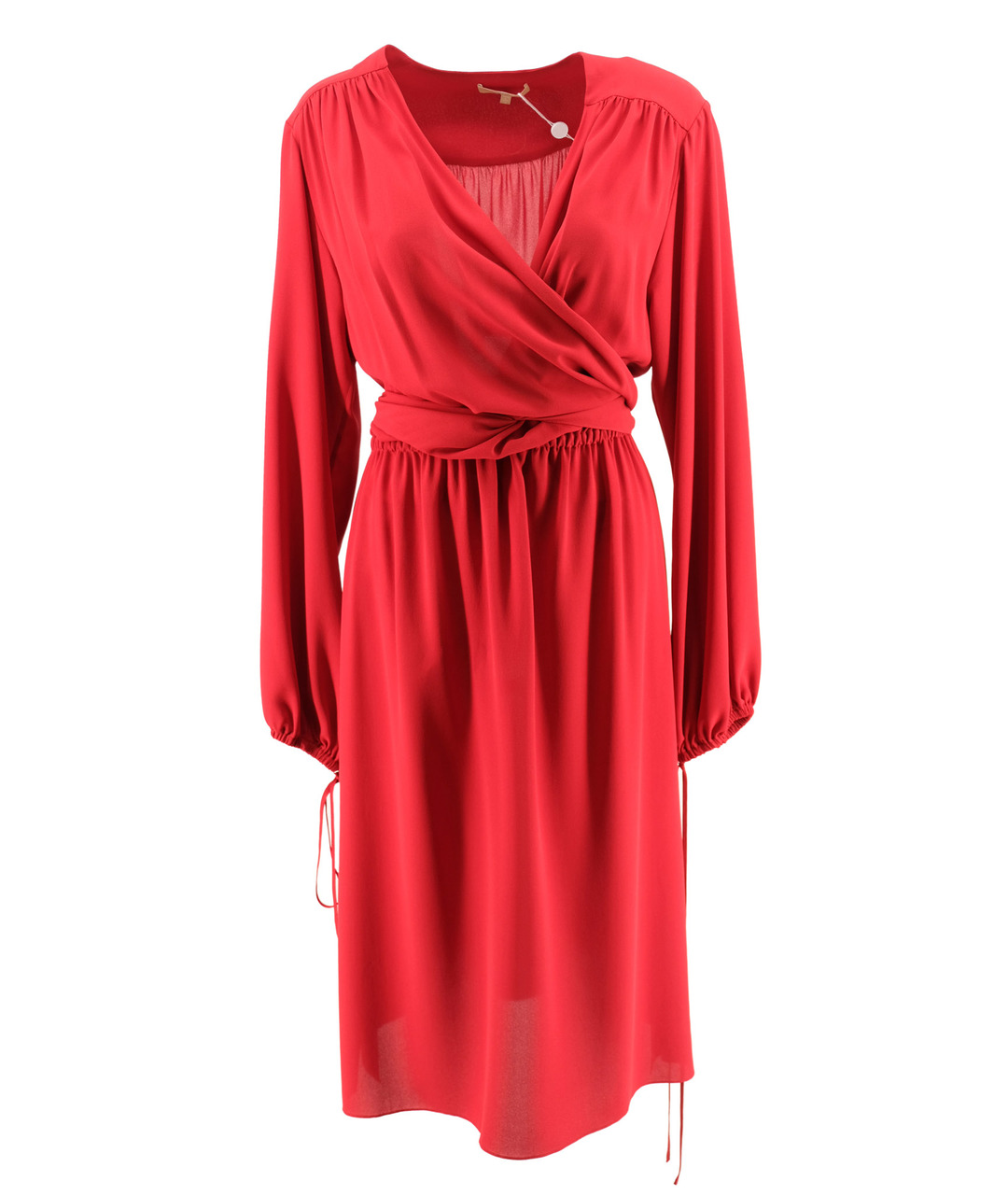 MICHAEL KORS COLLECTION Красное шелковое повседневное платье, фото 1