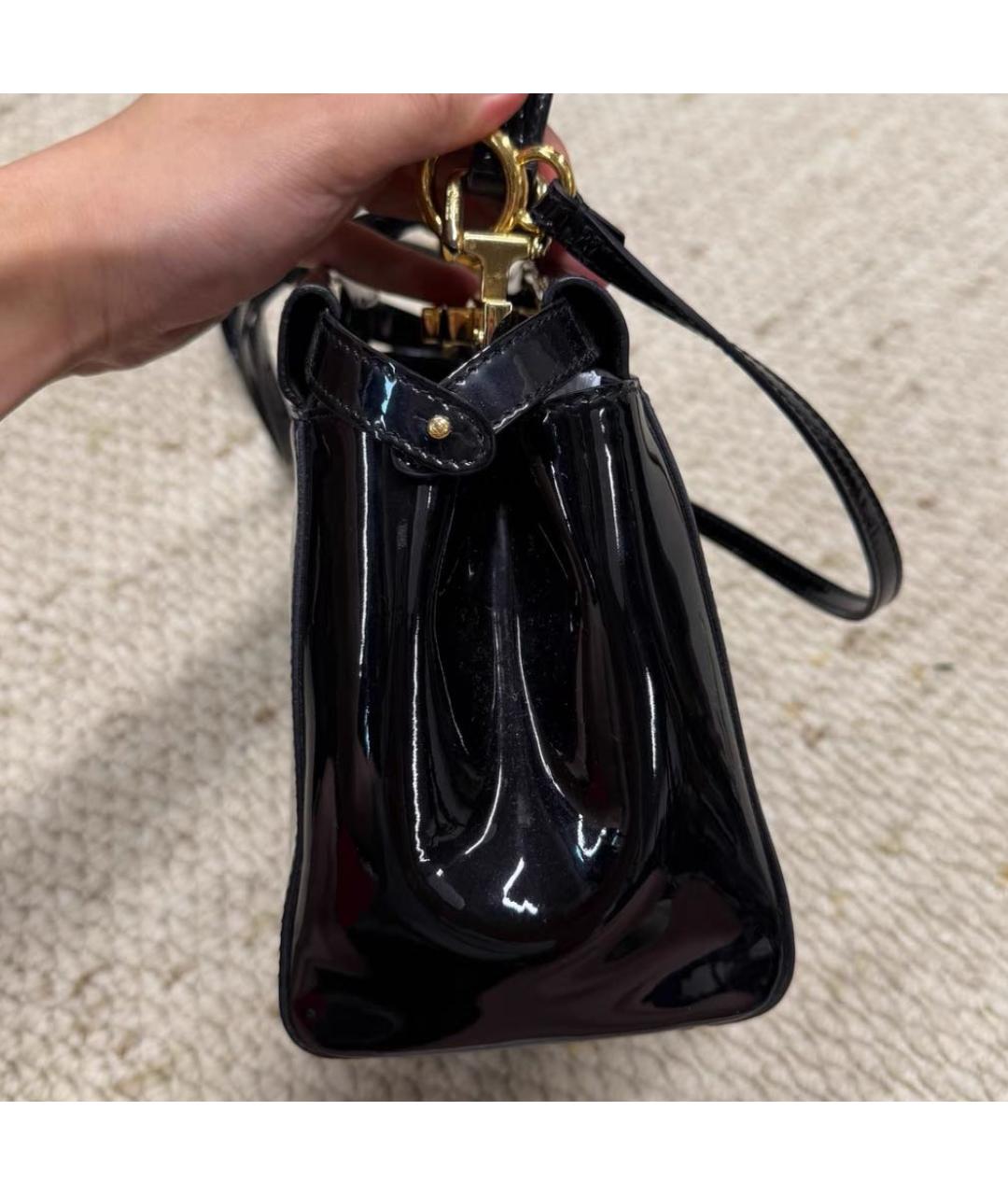 FENDI Черная кожаная сумка через плечо, фото 4