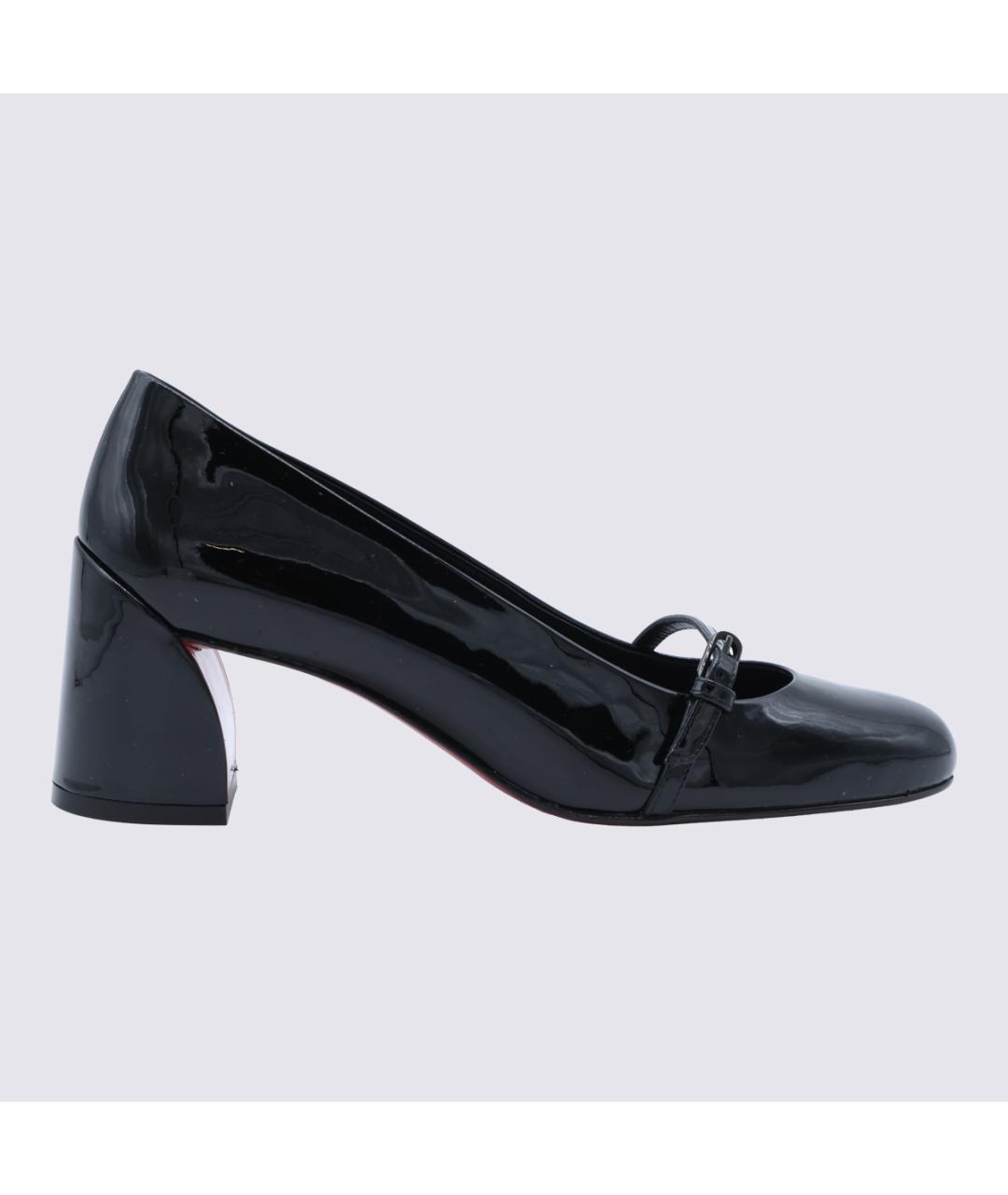 CHRISTIAN LOUBOUTIN Черные туфли из лакированной кожи, фото 2