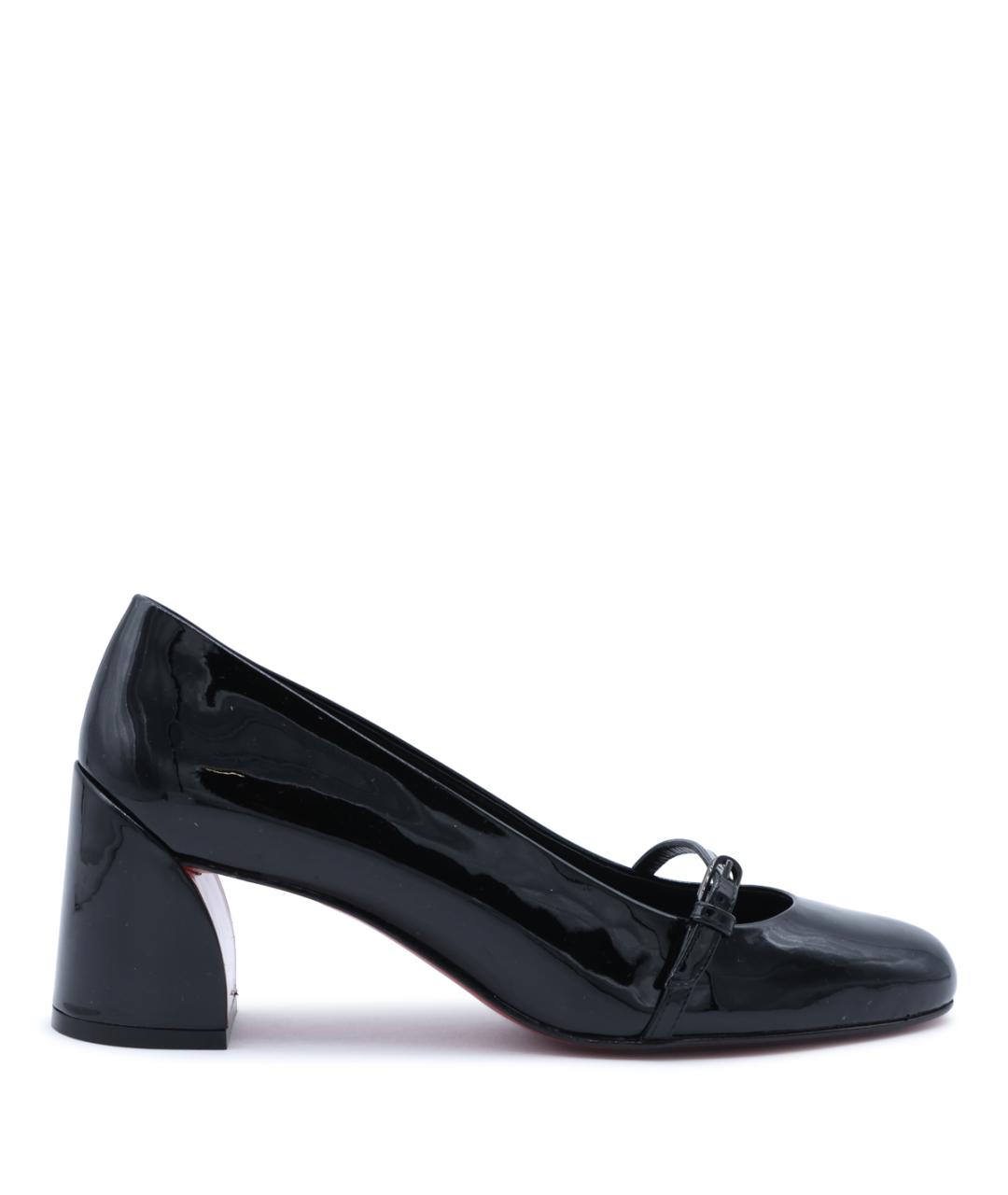CHRISTIAN LOUBOUTIN Черные туфли из лакированной кожи, фото 1