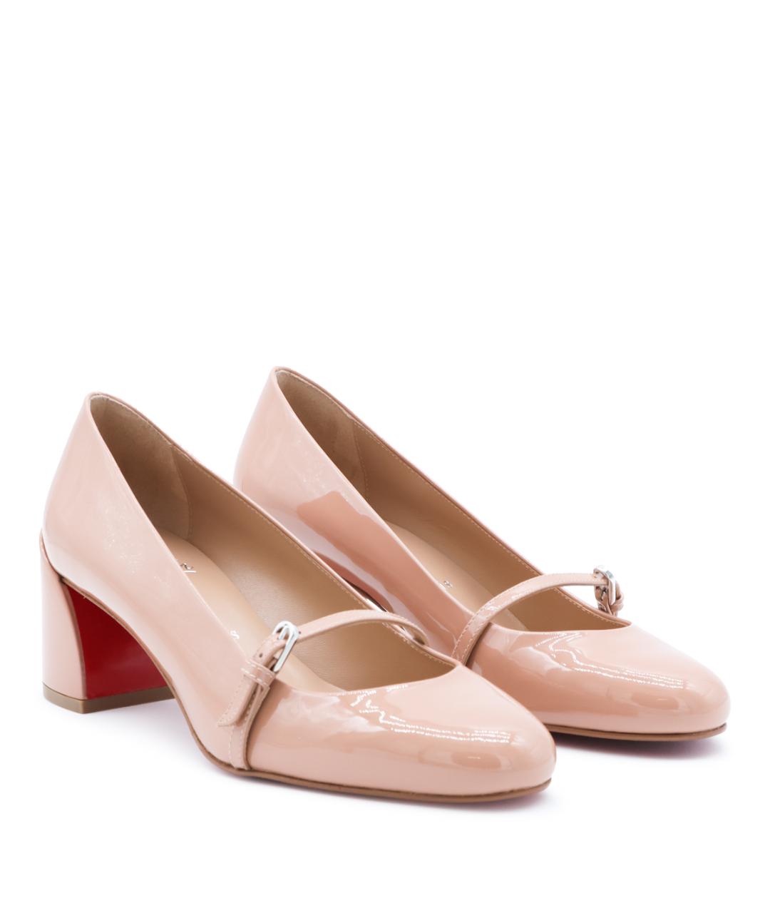 CHRISTIAN LOUBOUTIN Розовые туфли из лакированной кожи, фото 3