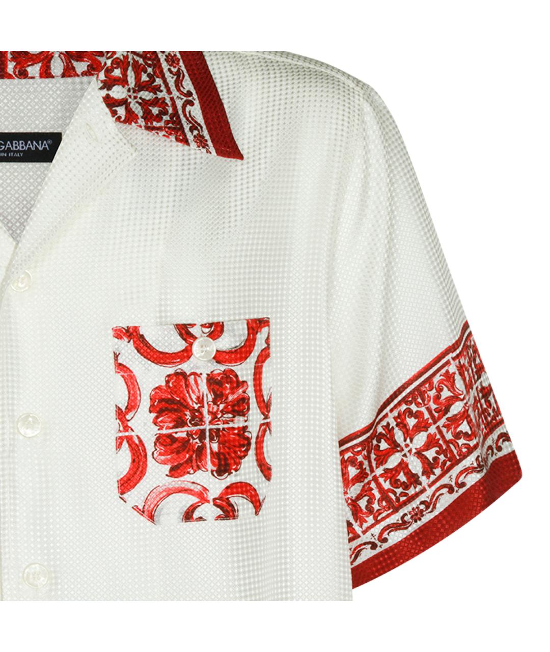 DOLCE&GABBANA Мульти шелковая кэжуал рубашка, фото 3