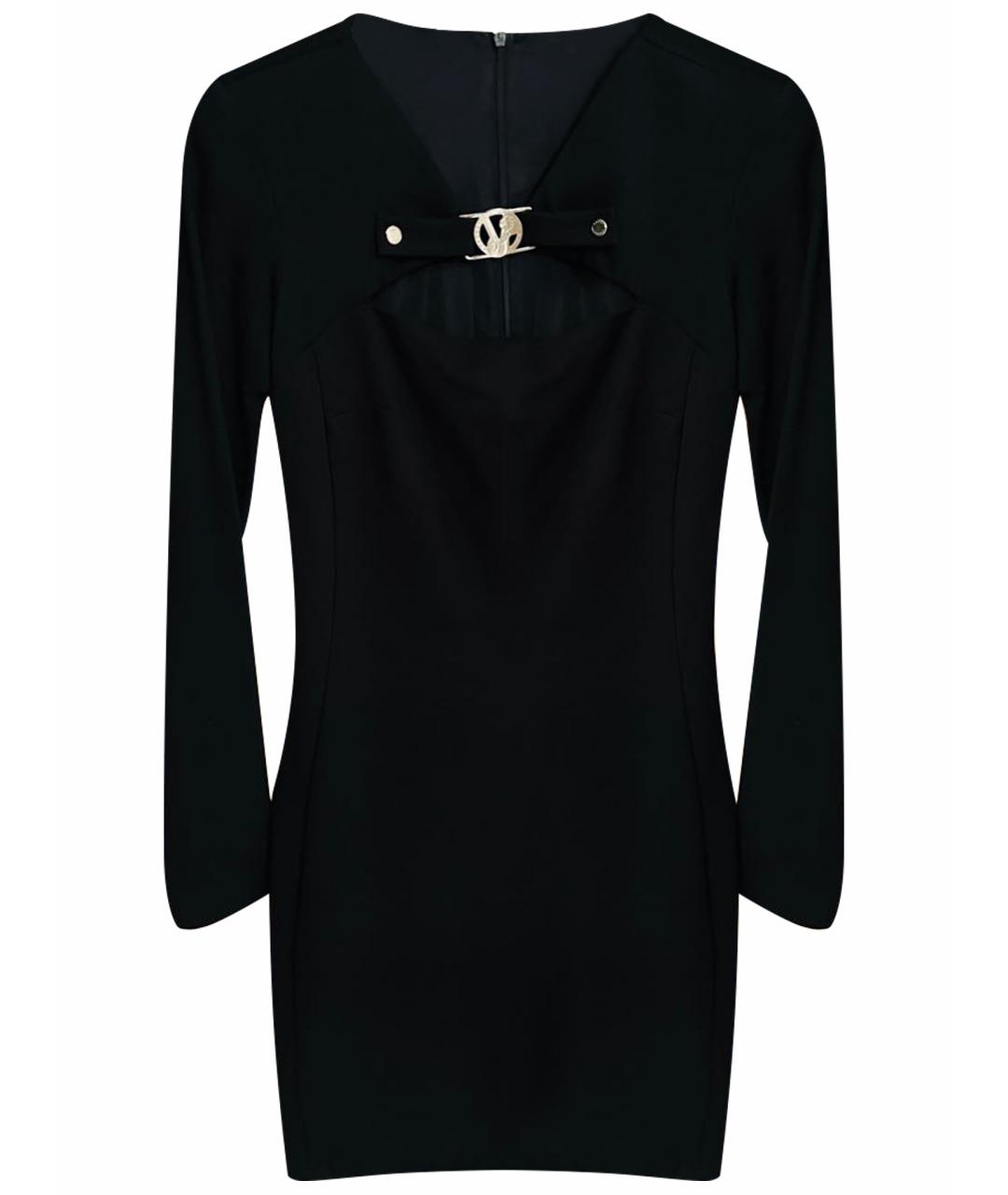 VERSACE JEANS COUTURE Черное вискозное коктейльное платье, фото 1