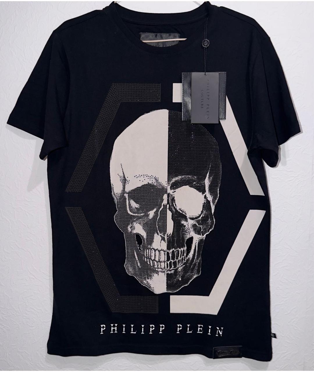 PHILIPP PLEIN Черная хлопковая футболка, фото 9