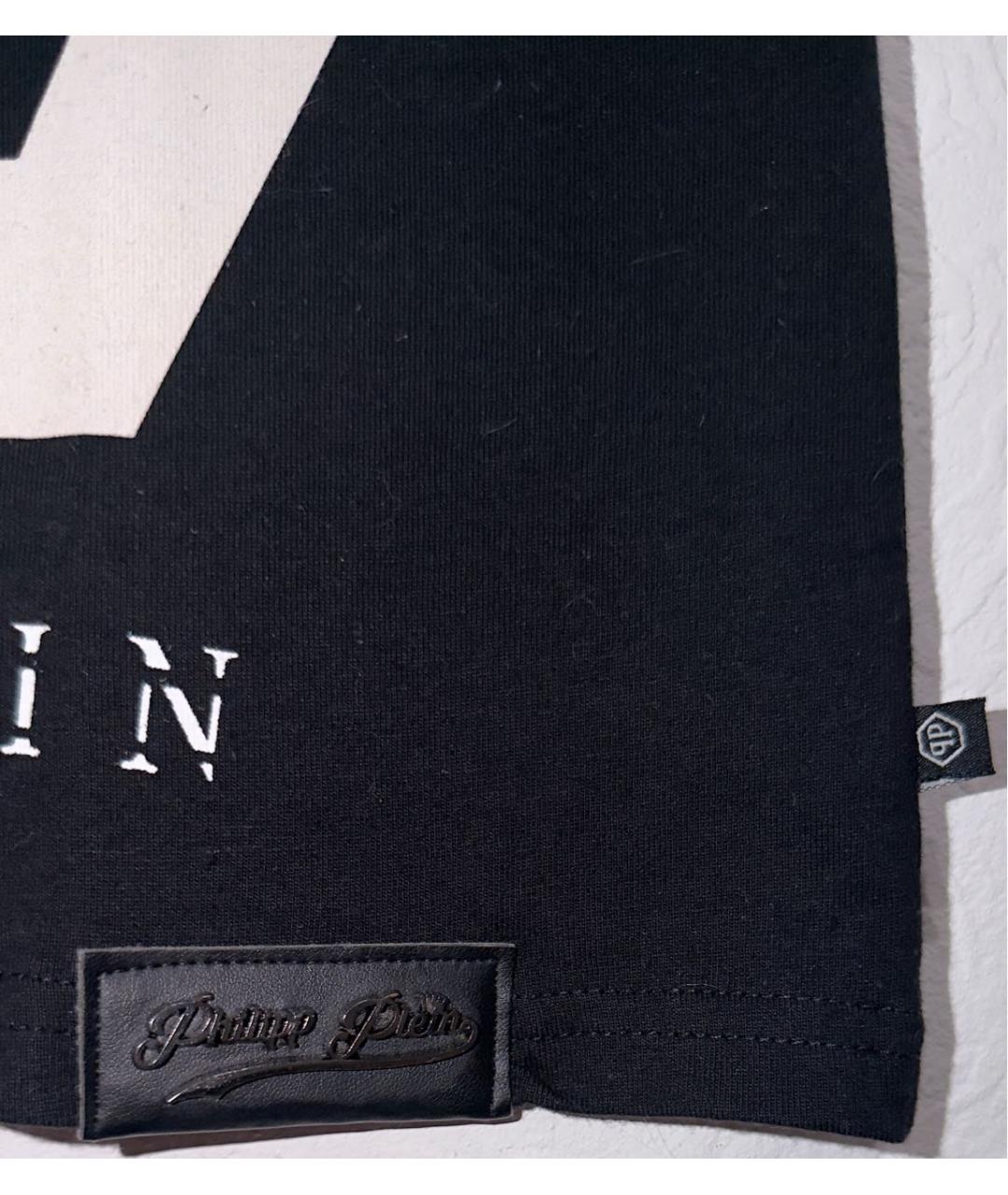 PHILIPP PLEIN Черная хлопковая футболка, фото 5