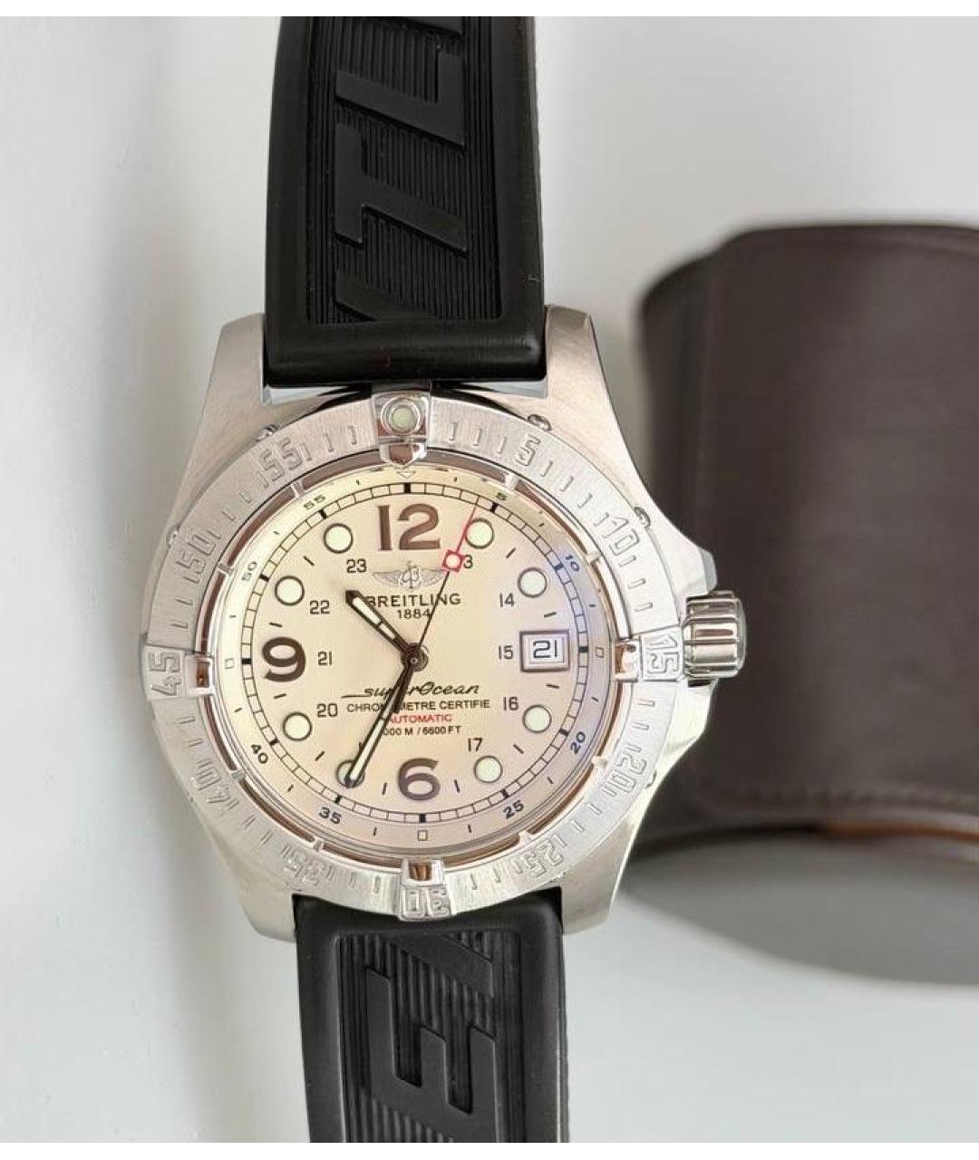 BREITLING Белые часы, фото 9