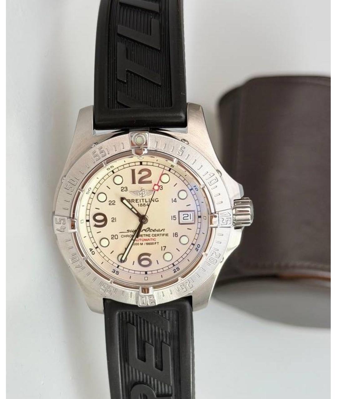 BREITLING Белые часы, фото 4