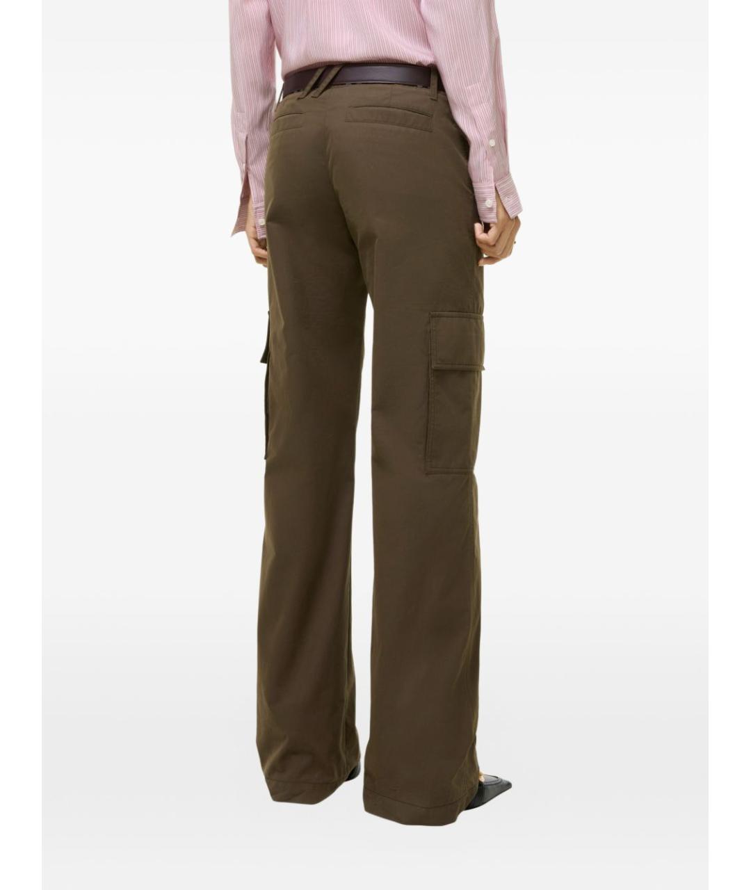 BURBERRY Хаки прямые брюки, фото 2