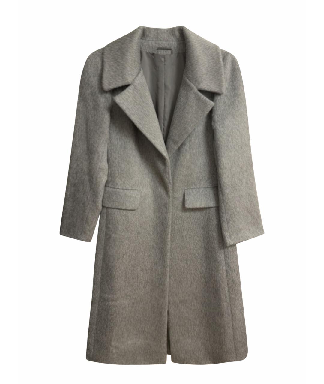 MAX MARA Серое шерстяное пальто, фото 1