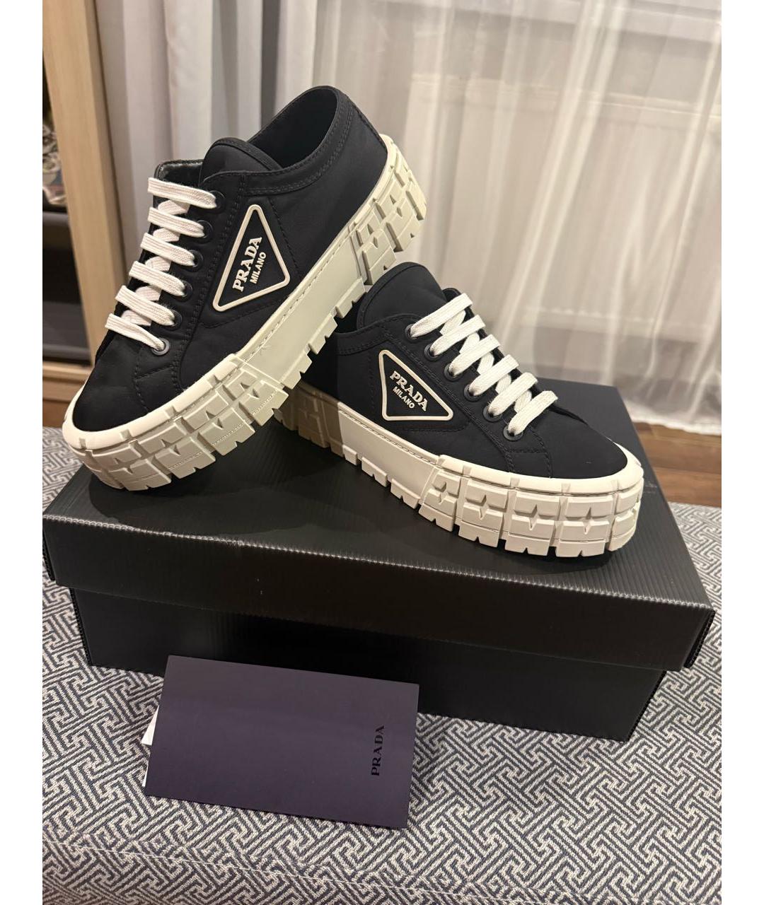 PRADA Черные кеды, фото 4