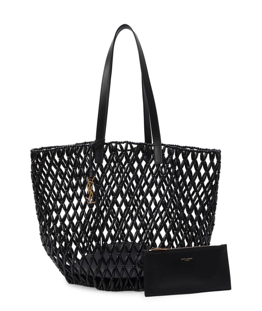 SAINT LAURENT Черная сумка тоут, фото 1