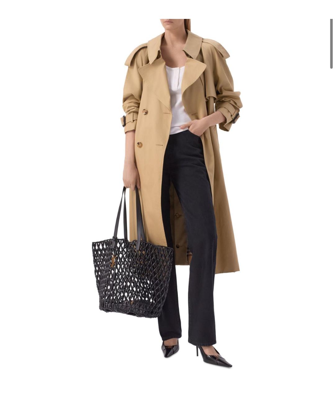 SAINT LAURENT Черная сумка тоут, фото 3