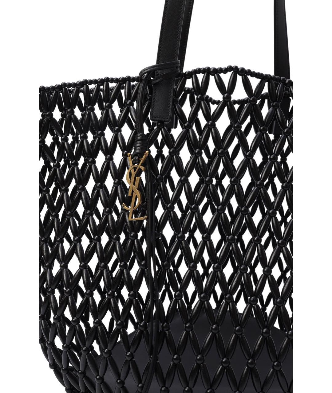 SAINT LAURENT Черная сумка тоут, фото 6