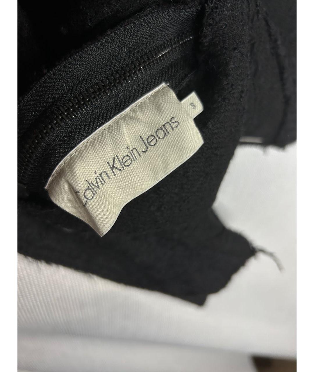 CALVIN KLEIN Черная шерстяная куртка, фото 5