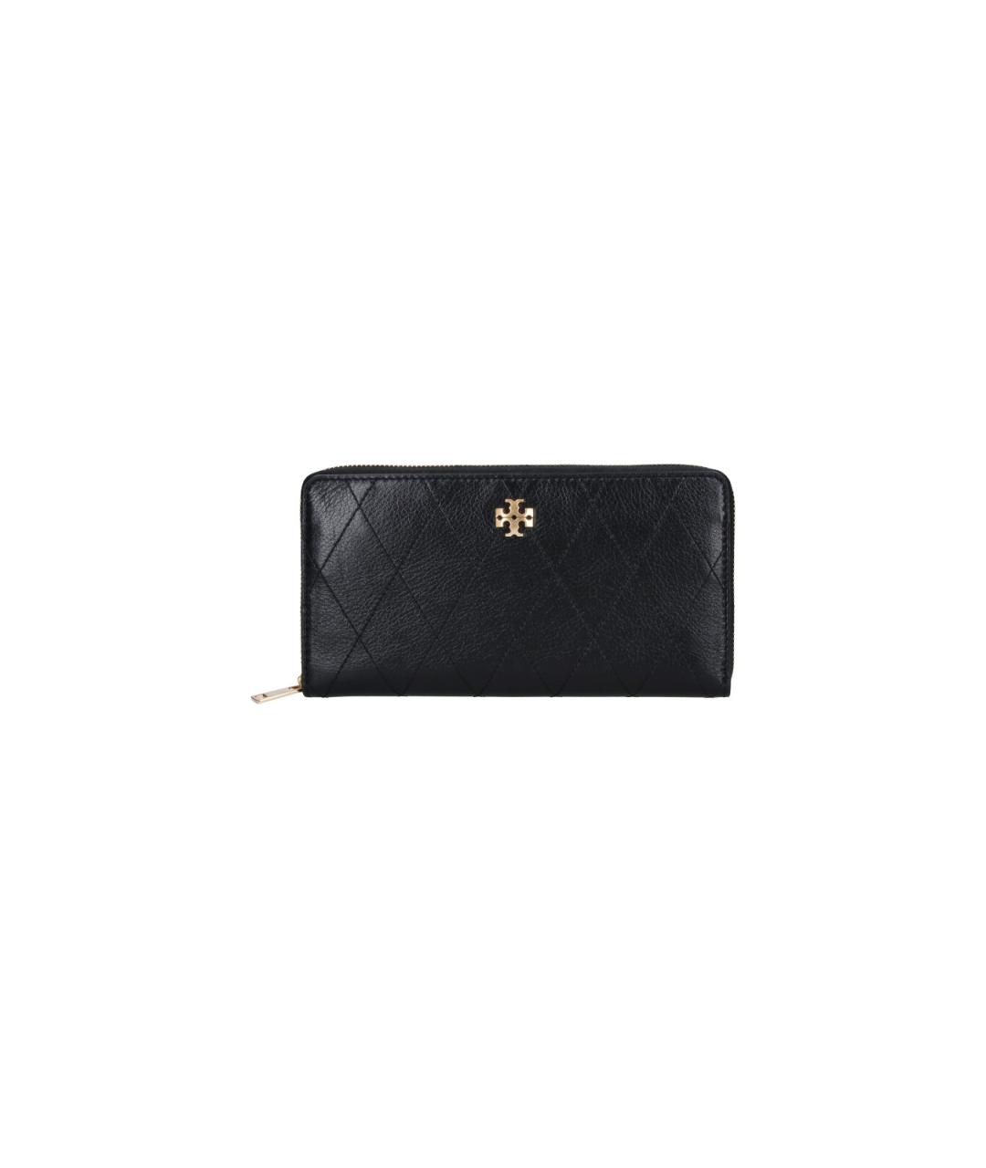 TORY BURCH Черный кожаный кошелек, фото 6