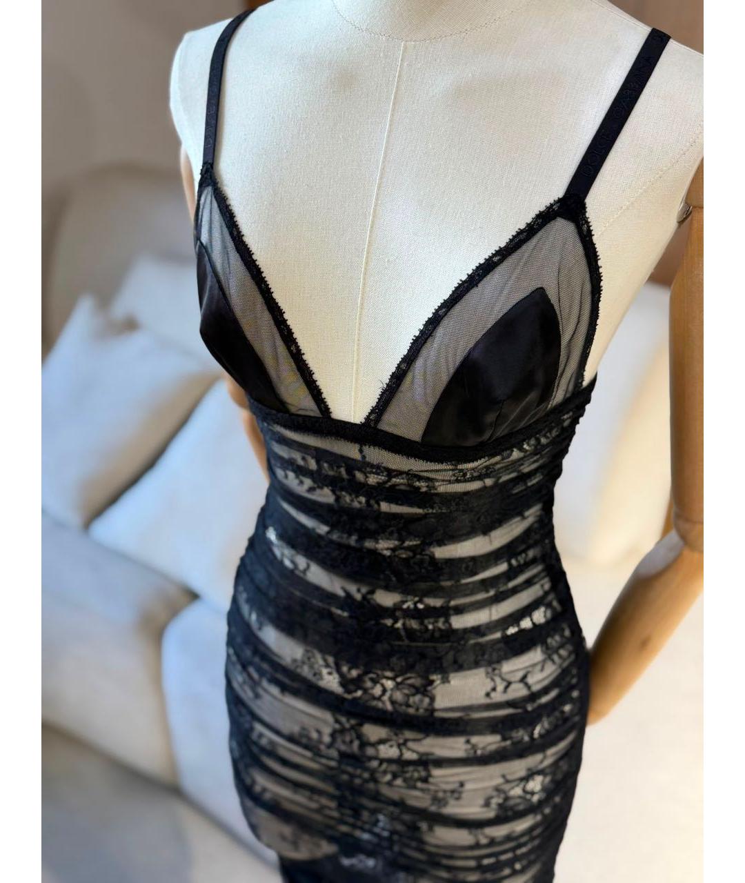 DOLCE&GABBANA Черное коктейльное платье, фото 2