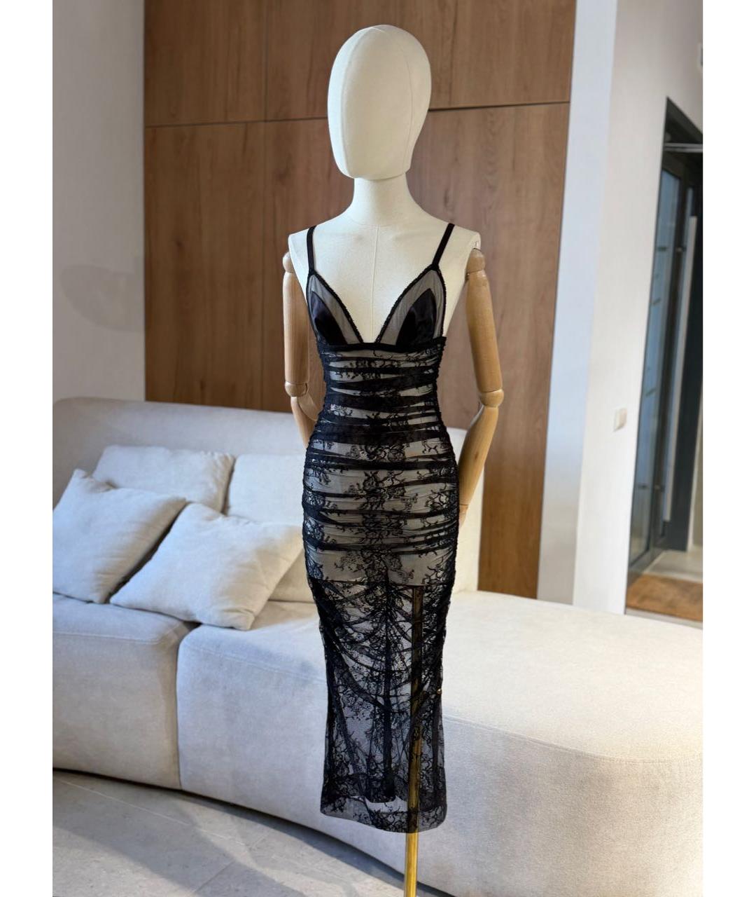 DOLCE&GABBANA Черное коктейльное платье, фото 3