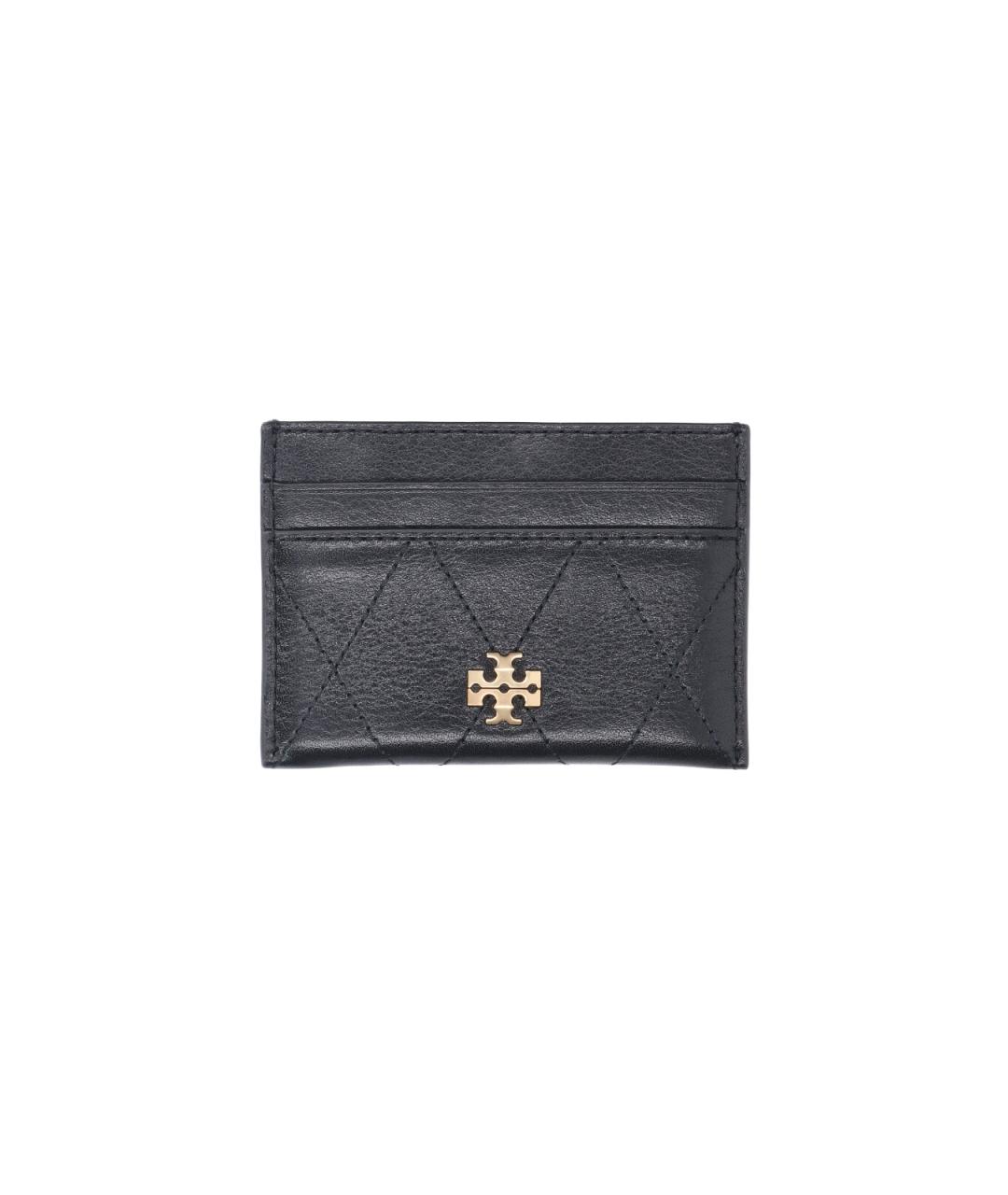 TORY BURCH Черный кожаный кошелек, фото 1