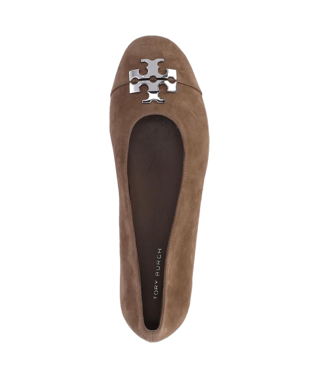 TORY BURCH Бежевые кожаные балетки, фото 5