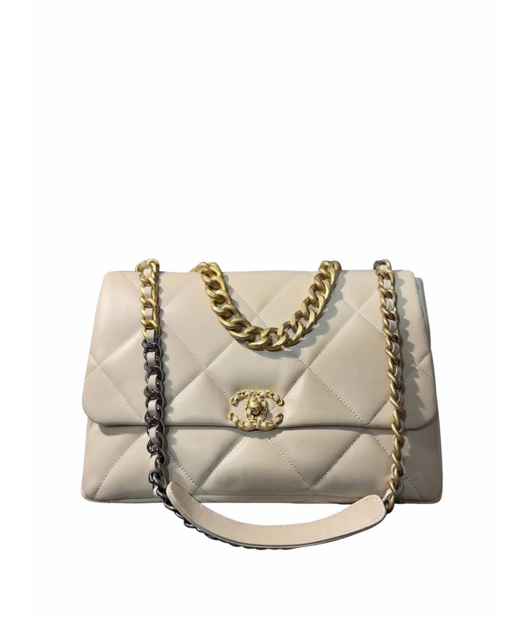 CHANEL Бежевая сумка тоут из экзотической кожи, фото 1