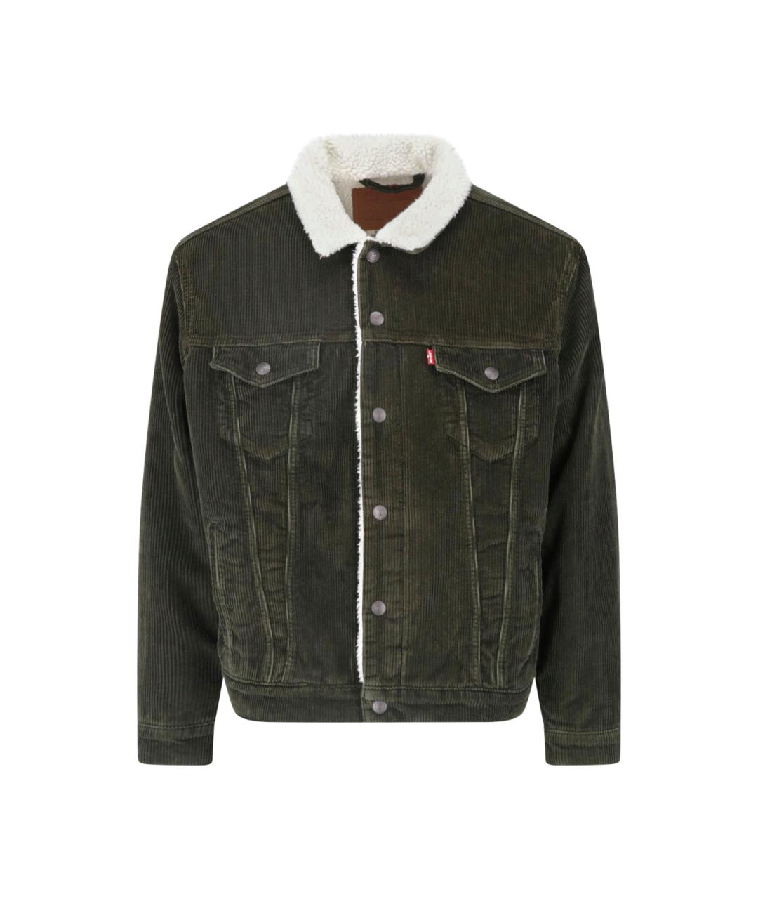 LEVI'S Зеленая хлопковая куртка, фото 1