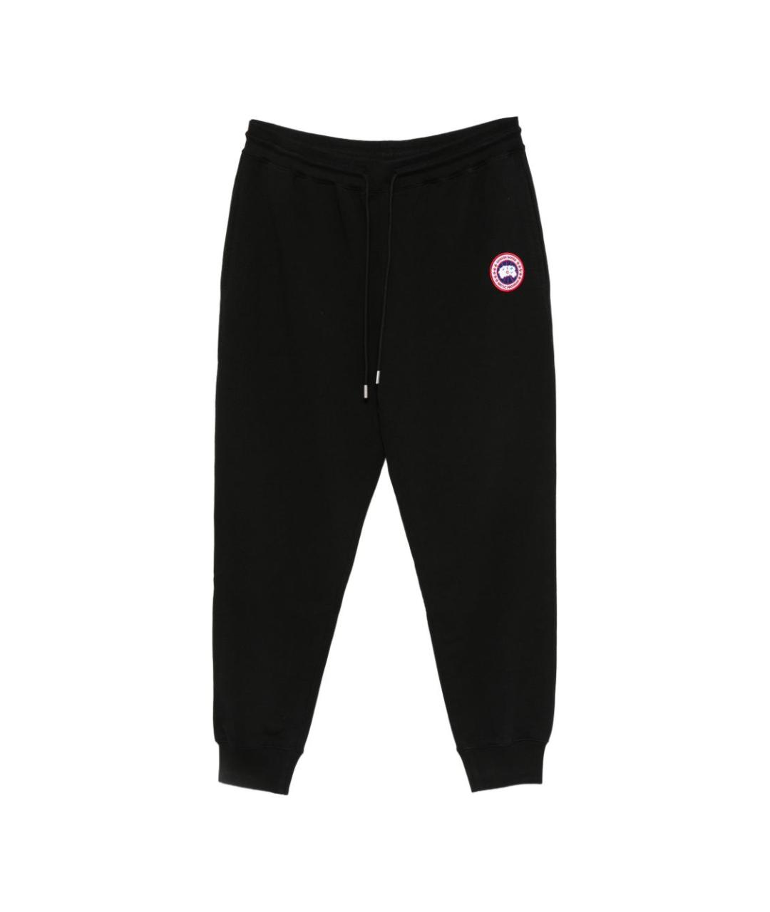 CANADA GOOSE Черные хлопковые повседневные брюки, фото 1