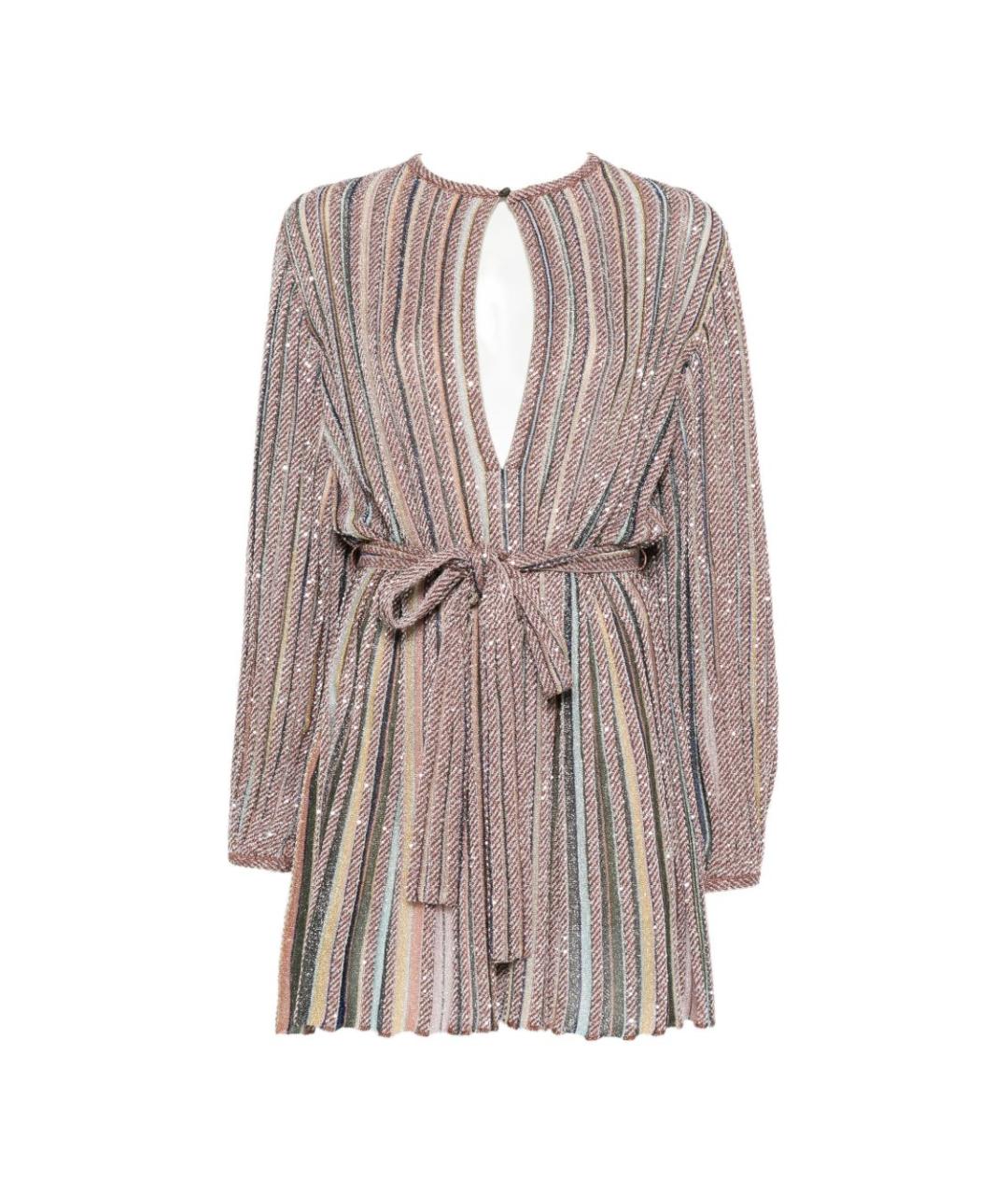 MISSONI Мульти велюровое повседневное платье, фото 1