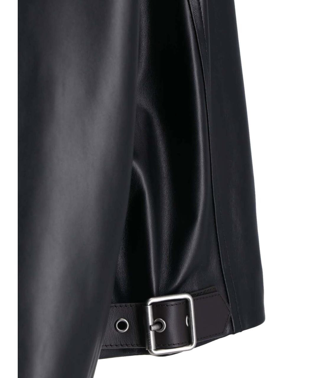 LOEWE Черная кожаная куртка, фото 4