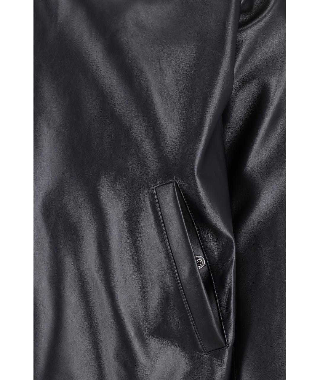 LOEWE Черная кожаная куртка, фото 6