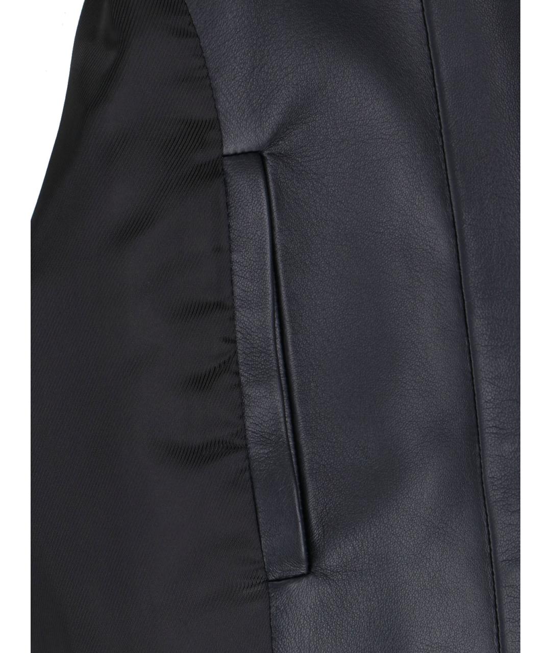 LOEWE Черная кожаная куртка, фото 5