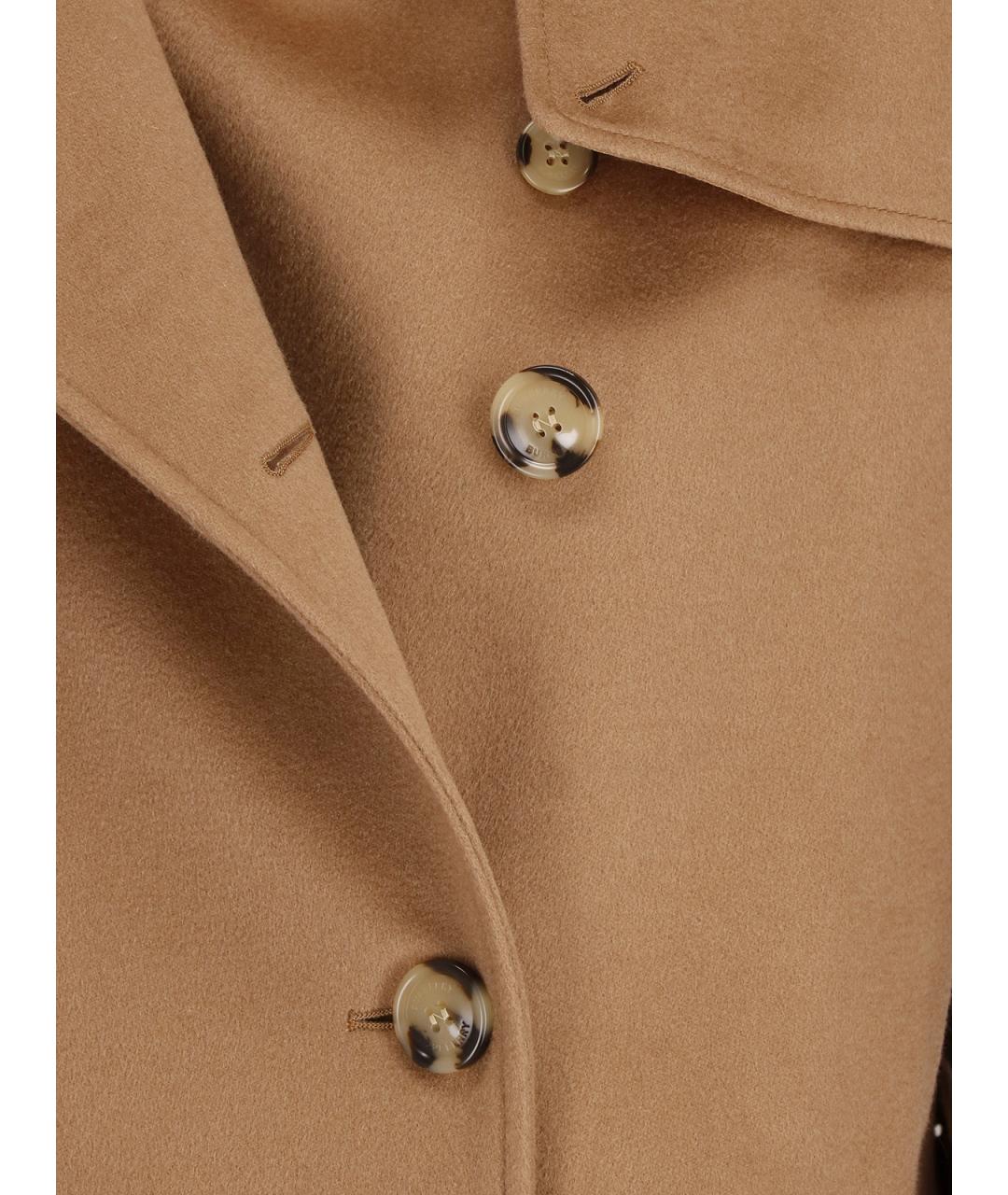 BURBERRY Коричневое шерстяное пальто, фото 6