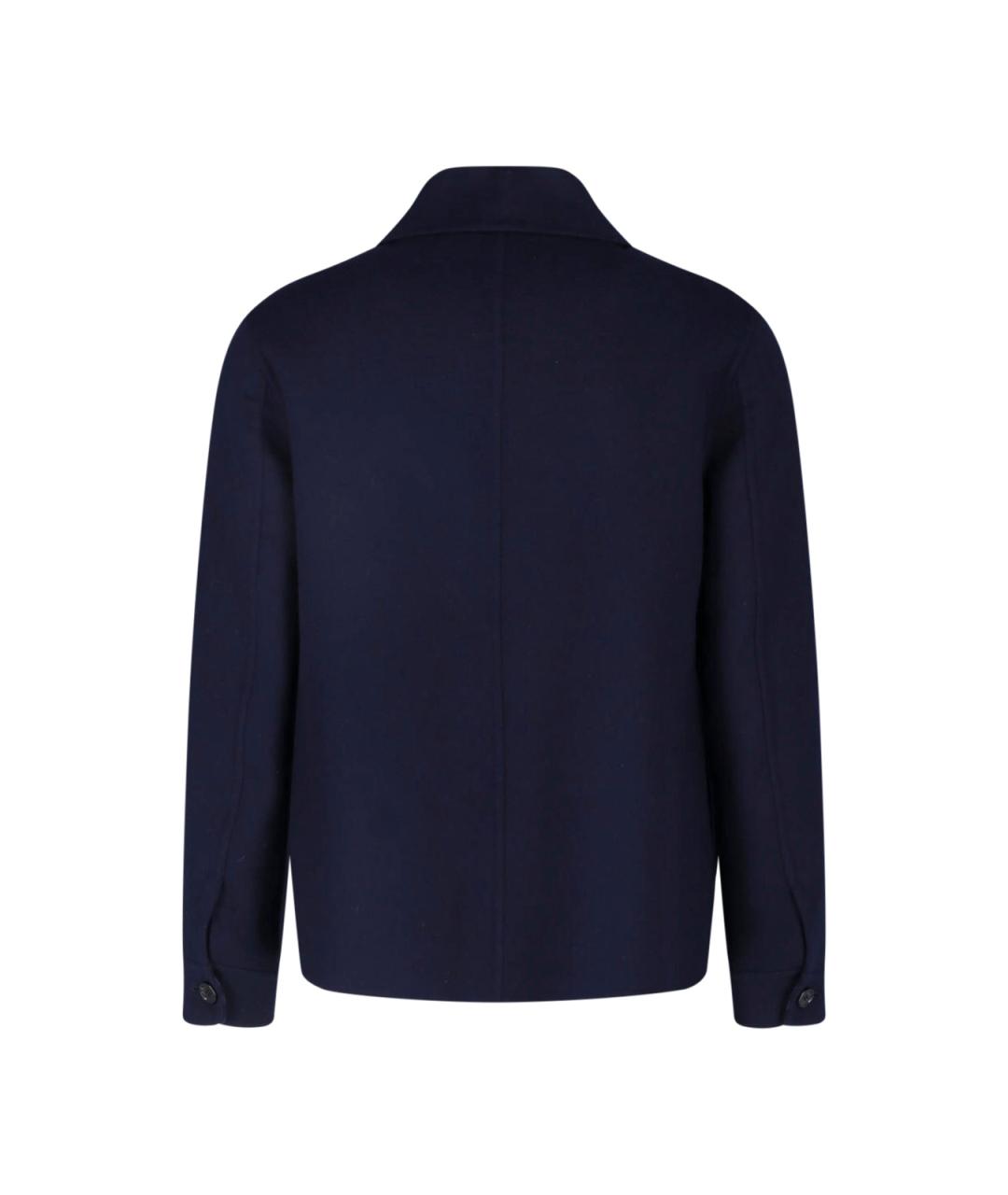 BURBERRY Синяя шерстяная куртка, фото 2