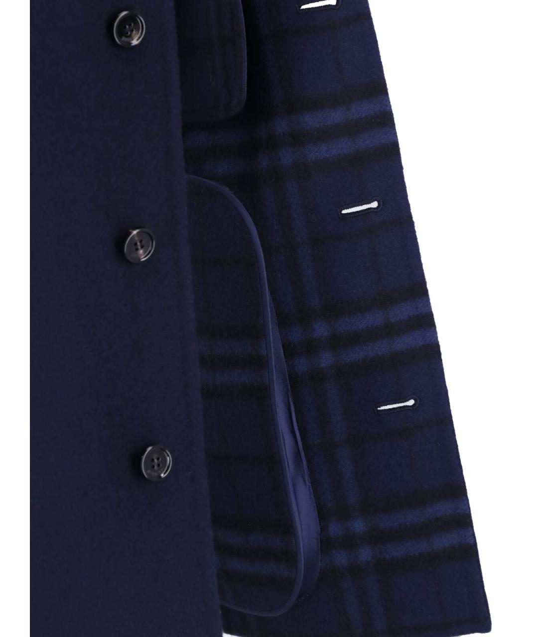 BURBERRY Синяя шерстяная куртка, фото 5