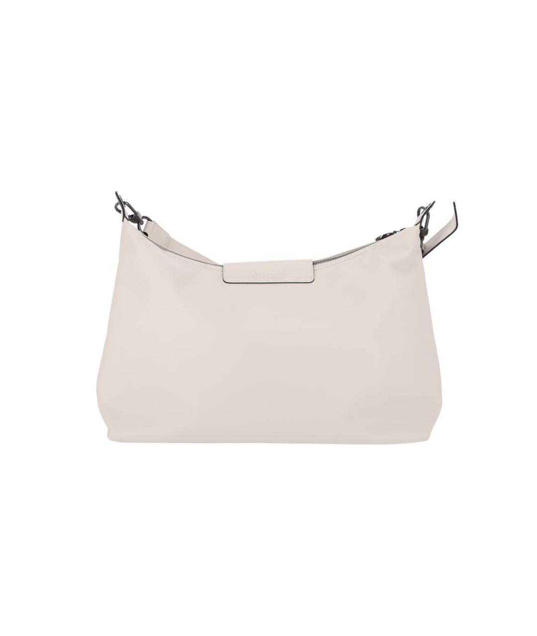 LONGCHAMP Белая кожаная сумка тоут, фото 3