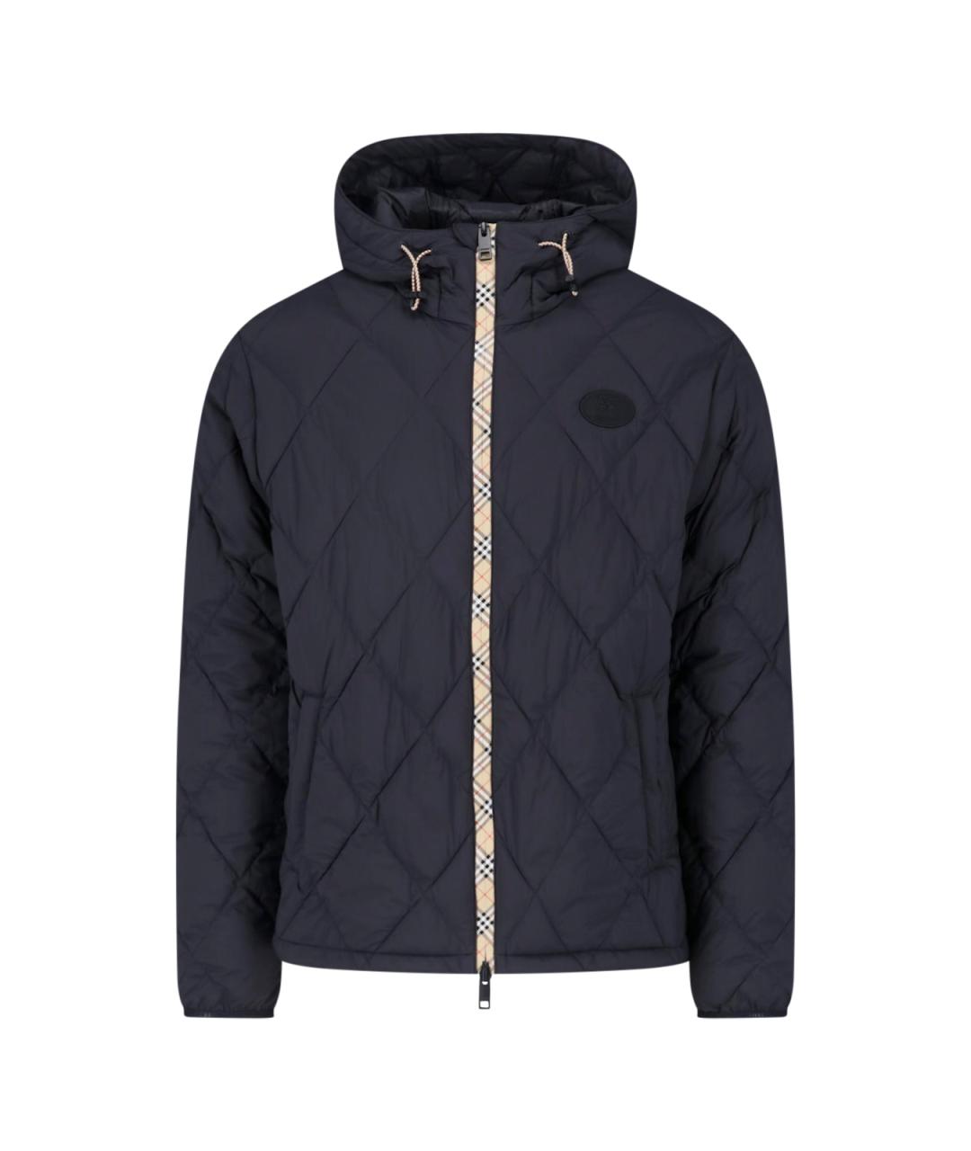 BURBERRY Черная полиамидовая куртка, фото 1