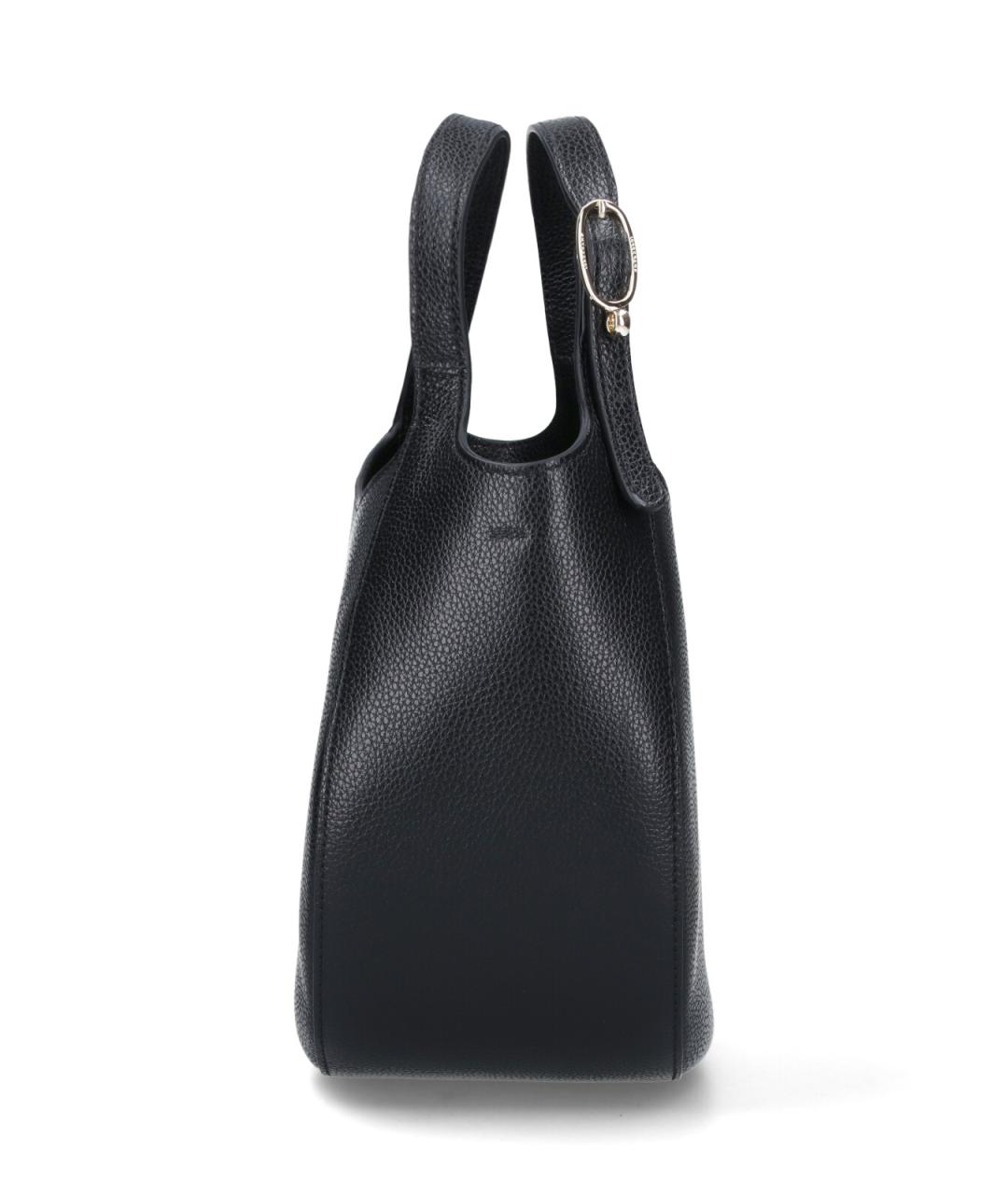 LONGCHAMP Черная кожаная сумка через плечо, фото 5