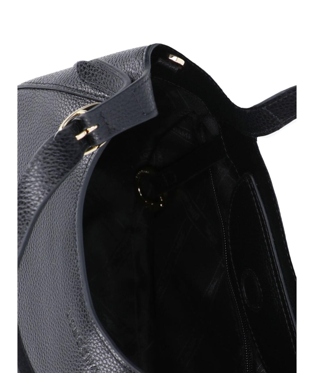 LONGCHAMP Черная кожаная сумка через плечо, фото 4