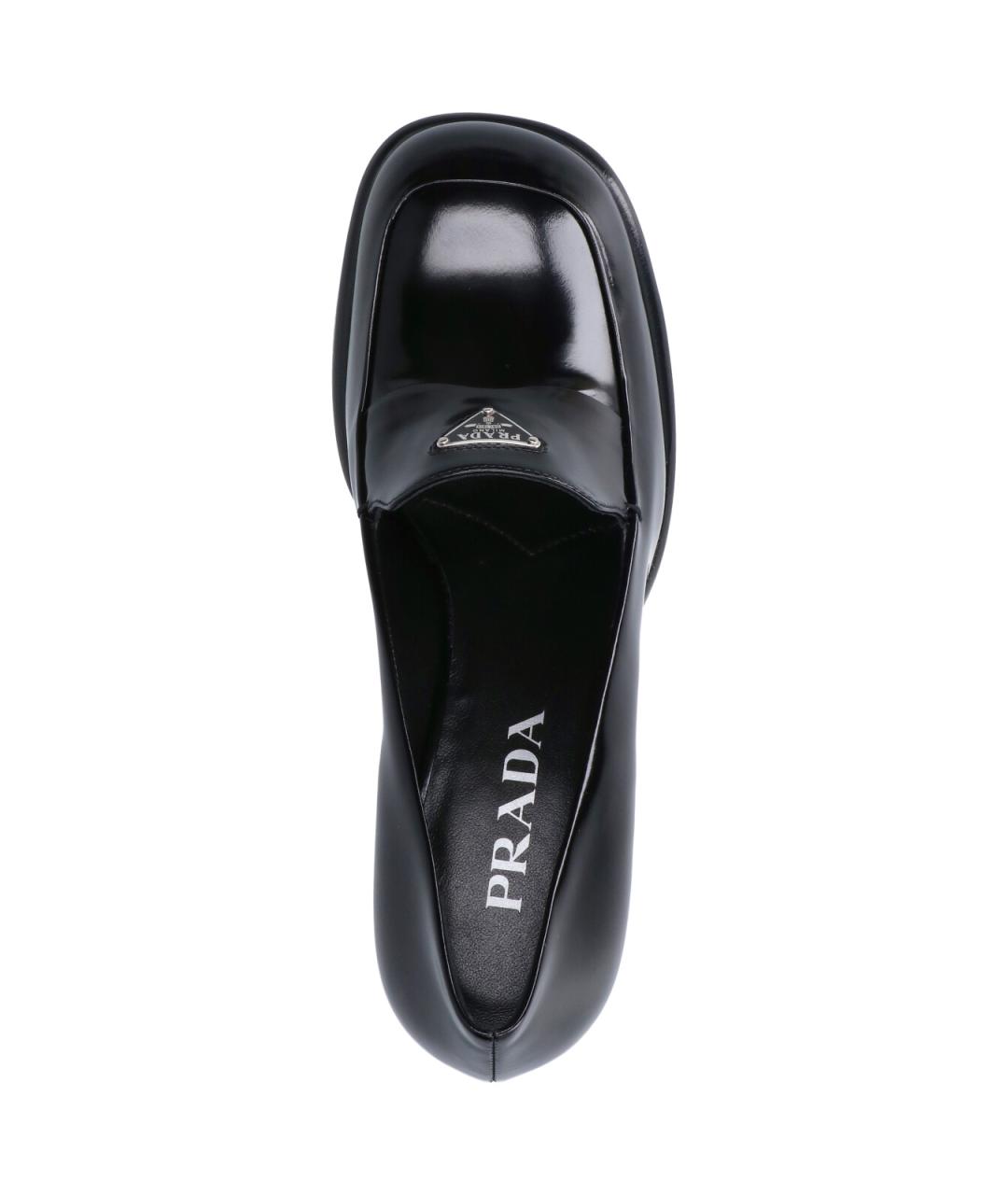 PRADA Черные кожаные туфли, фото 5