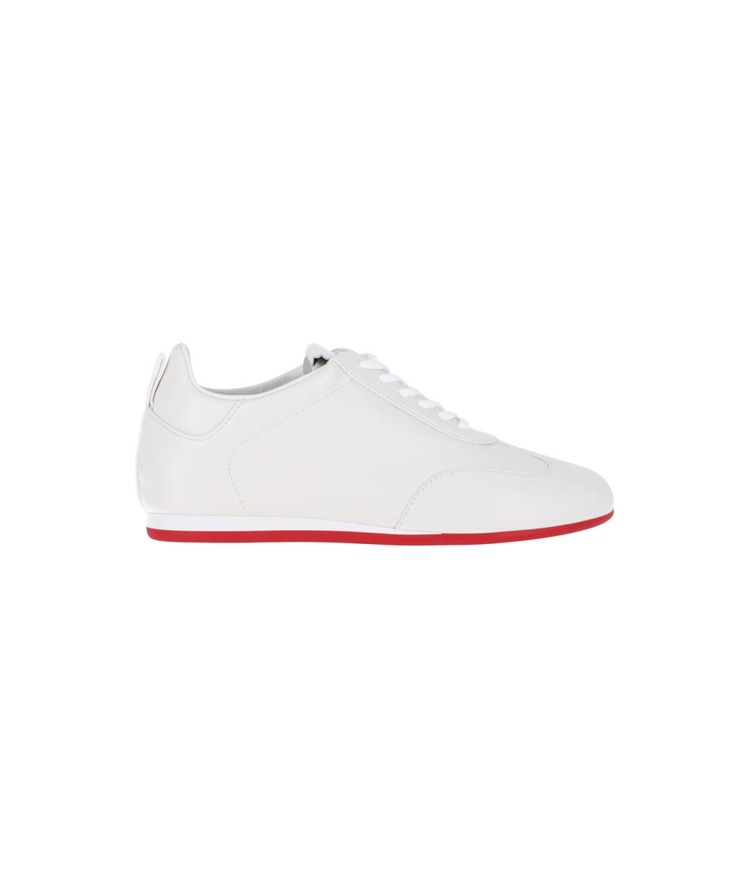 CHRISTIAN LOUBOUTIN Белые кожаные кроссовки, фото 1