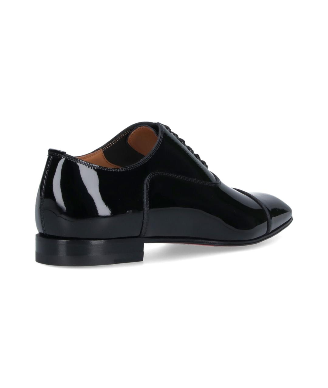 CHRISTIAN LOUBOUTIN Черные кожаные туфли, фото 4