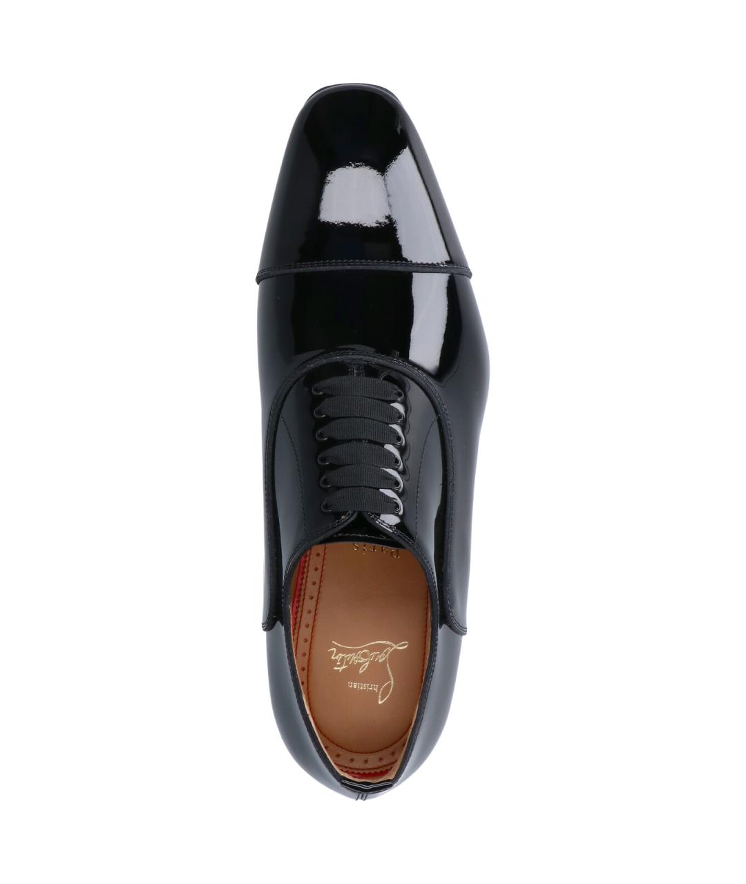 CHRISTIAN LOUBOUTIN Черные кожаные туфли, фото 5