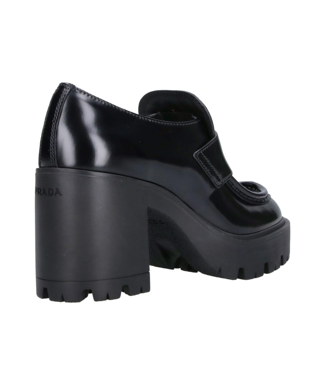 PRADA Черные кожаные туфли, фото 4