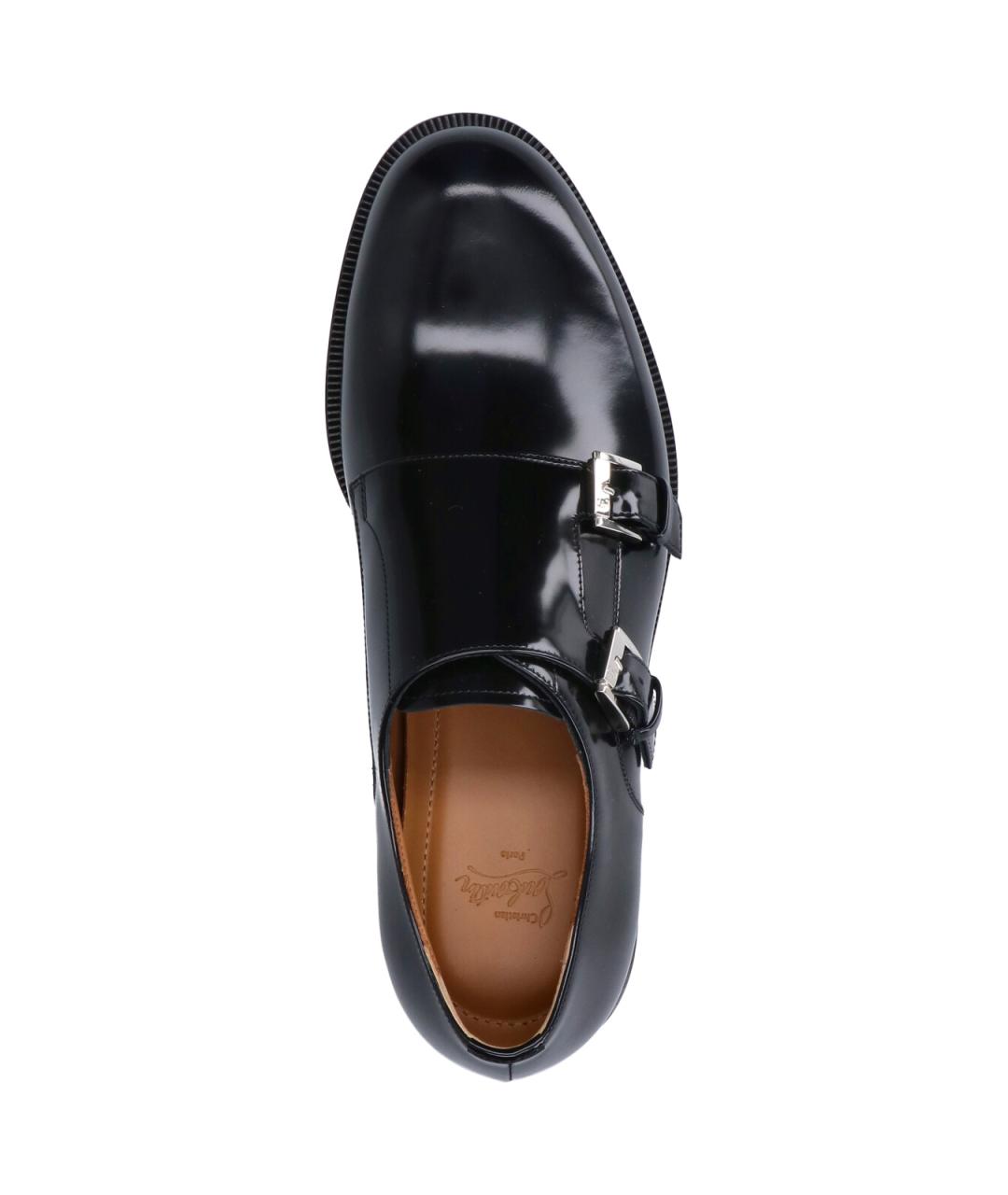 CHRISTIAN LOUBOUTIN Черные кожаные туфли, фото 5