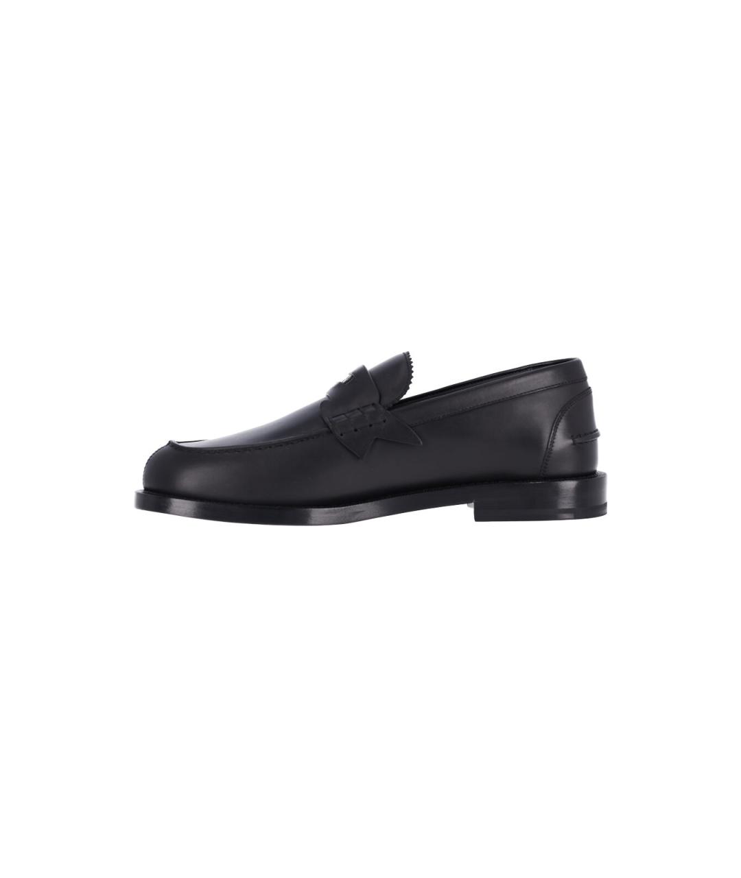 CHRISTIAN LOUBOUTIN Черные кожаные лоферы, фото 3