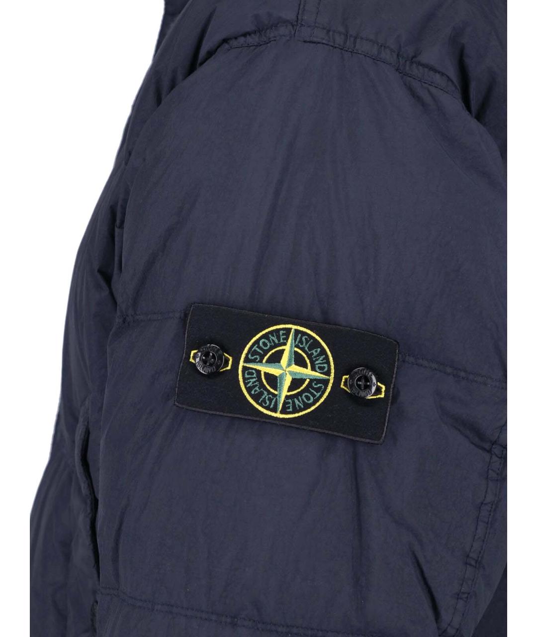 STONE ISLAND Синяя полиамидовая куртка, фото 3