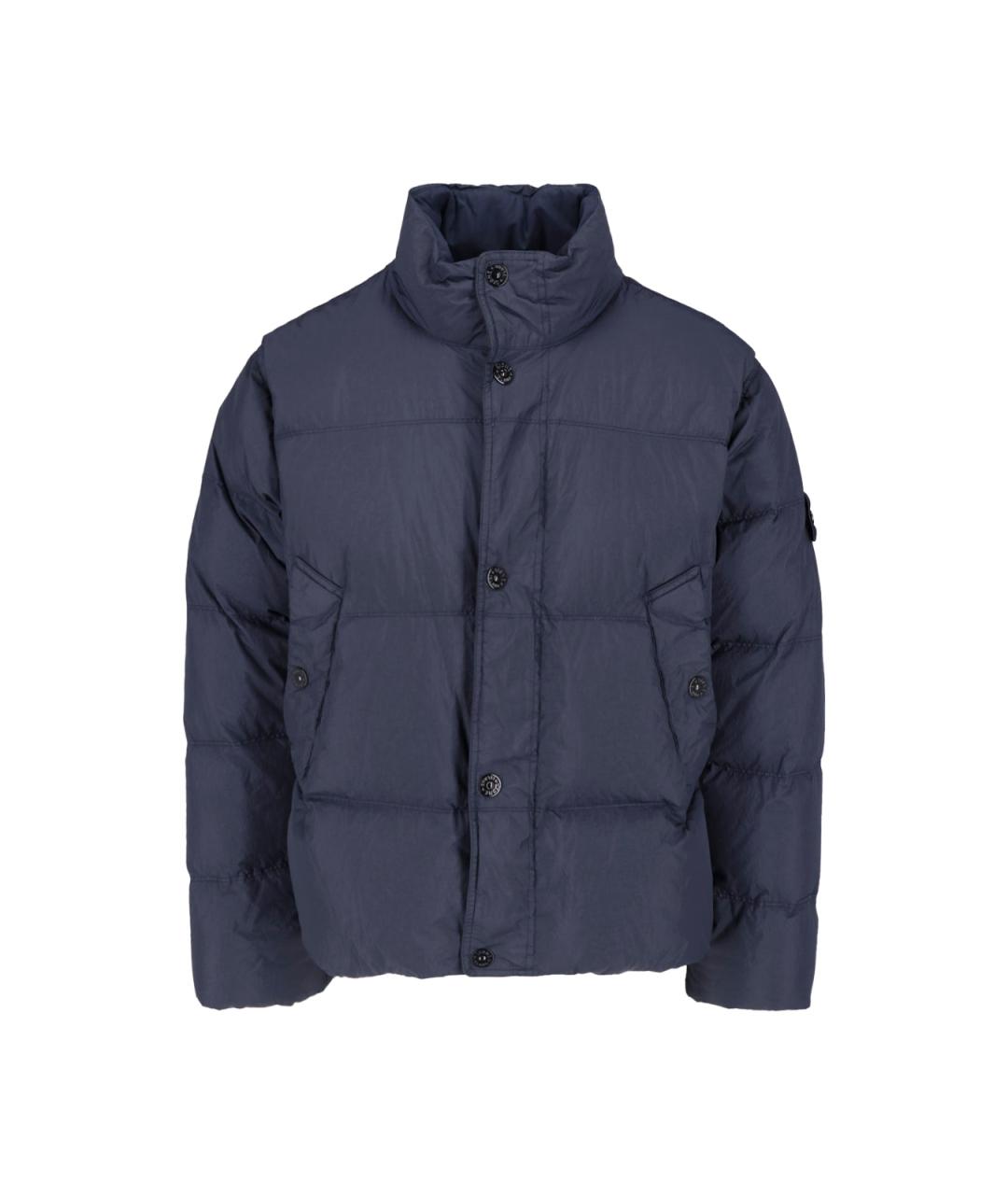 STONE ISLAND Синяя полиамидовая куртка, фото 1