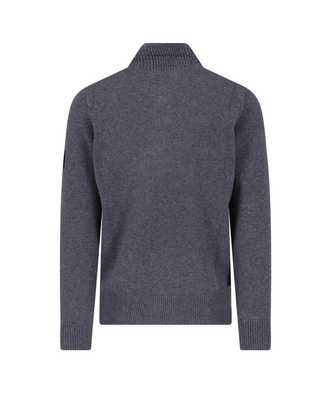 STONE ISLAND Серый шерстяной джемпер / свитер, фото 2
